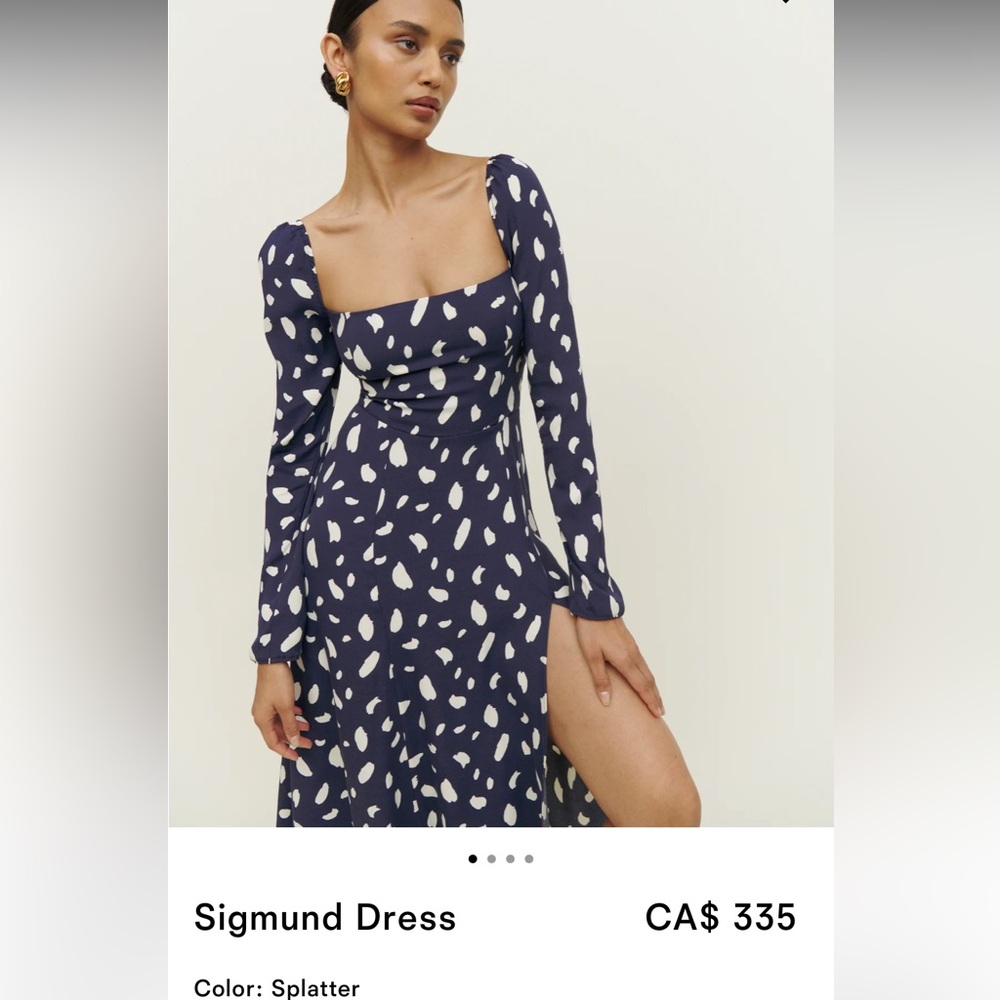 Brand new reformation Sigmund dress size 4